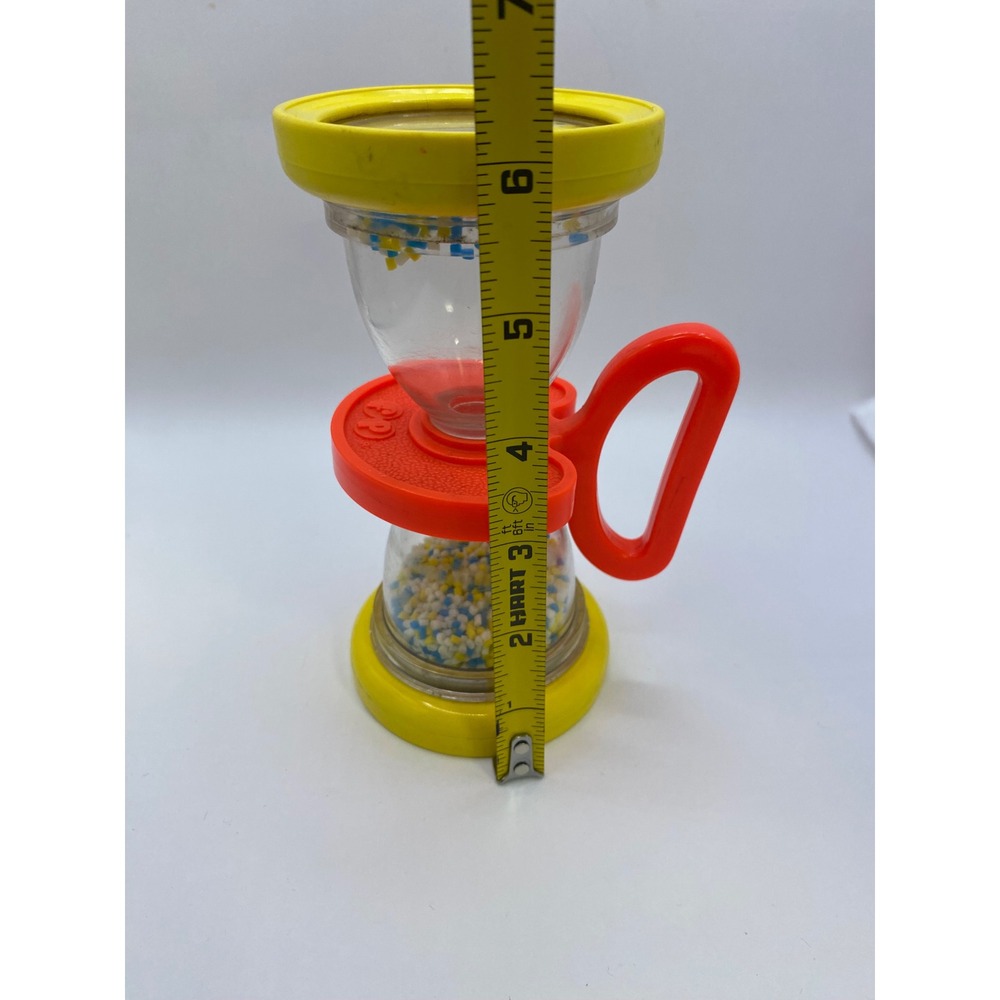 Fisher Price Vintage Shake n Roll Baby Rattle Hourglass Toy 1970's - Picture 11 of 13